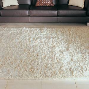 Caulfield Ivory Shaggy Wool Rug