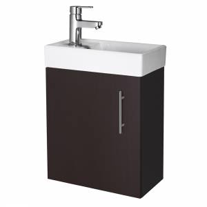 Ebony Stylish 400mm Cloakroom Compact Wall Hung