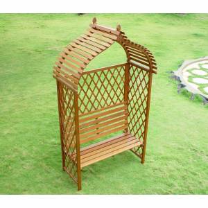 Trueshopping Hardwood Arbour / Pergola with seat