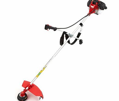 NEW TRUESHOPPING PROFESSIONAL PETROL GRASS STRIMMER BRUSHCUTTER POWERFUL HEAVY DUTY MODEL 2-STROKE 43CC 1.25KW 1.7HP