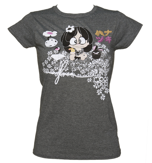 Ladies Hanazuki Flower Design T-Shirt