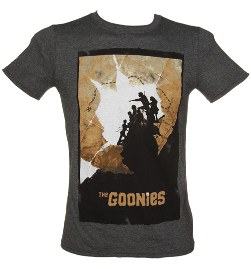 Mens Goonies Map Poster T-Shirt