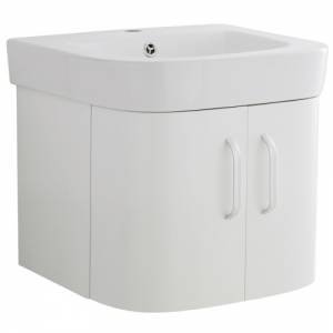 Carlton White Wall Mounted Vanity Unit