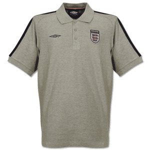 Umbro 03-04 England Taped Polo - Grey