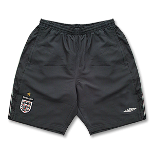 07-08 England Travel Long Woven Shorts - Dark Grey/Light Grey