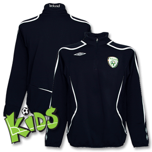 08-09 Ireland 1/2 Zip Fleece Top - Navy/White - Boys