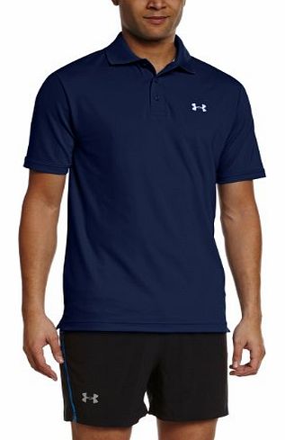 Mens UA Performance Polo - Academy/Steel, Medium