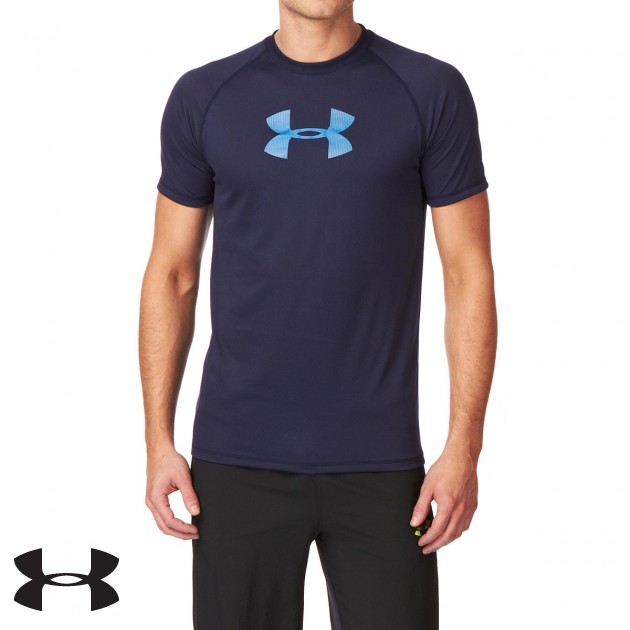 Mens Under Armour Tech T-Shirt - Midnight