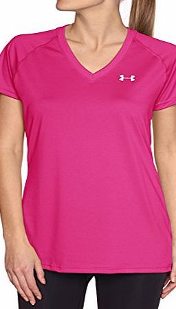 Under Armour Womens UA Tech Short - Magenta Shock/Silver, Large