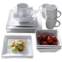 16pc Square Dinner Set