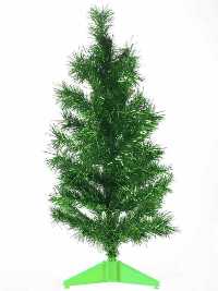 2ft Ho Ho Ho Tinsel Tree - Green