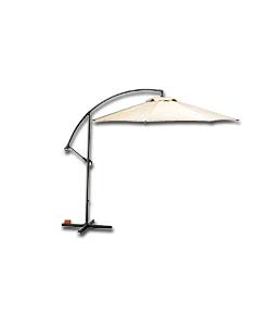 3m Overhanging Aluminium Parasol with Base