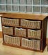 7 Drawer Wicker Unit