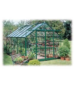 8x12 Double Door Greenhouse Green Horticultural