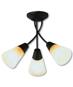 Ailisi 3 Light Ceiling Fitting - Black