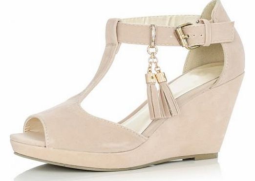 Unbranded Beige Cut Out Wedges