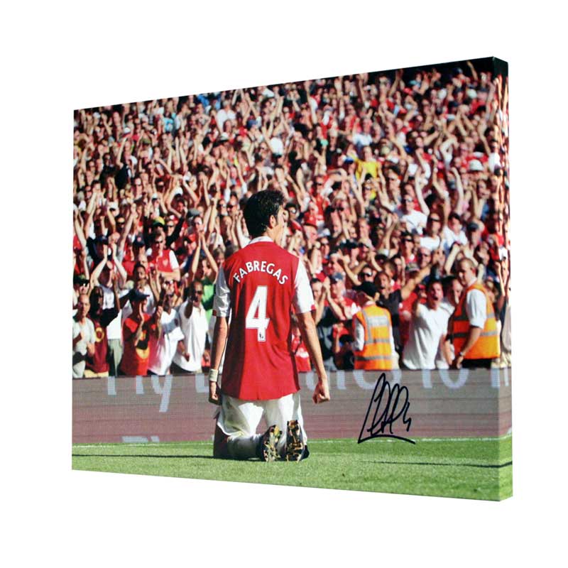 Unbranded Cesc Fabregas Signed Arsenal Canvas