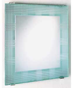 Check Pattern Square Mirror