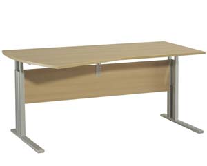 Curve ergo adj C leg desk