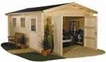 Unbranded Garage Model KOPPELLO: Area 20.36m2 - Natural Pine