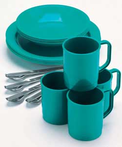 Green Melamine Dinner Set