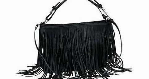 Unbranded Heine Faux Leather Fringed Bag