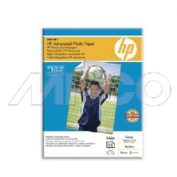 Q8696A HP ADVANCED GLOSSY PHOTO PAPER 250 G/M2-13 X 18 CM BORDERLESS/ 25 SHEETS Q8696A