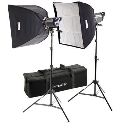 Unbranded Interfit INT429 Stellar X 300 Twin Softbox Kit