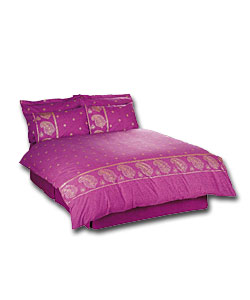 Kandy King Size Duvet Cover Set - Fuschia