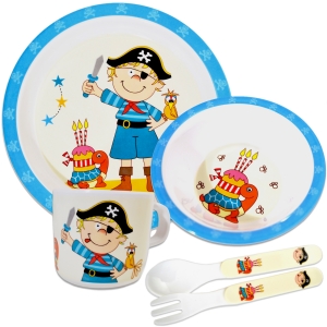 Unbranded Kids Dinner Set - Pirate Design