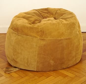 Large Suede Bean Bag