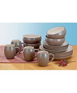 Loft 16 Piece Stoneware Dinner Set