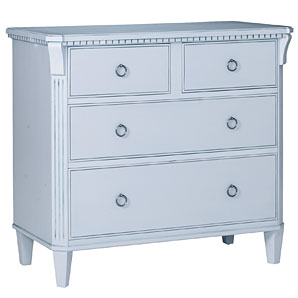 A distinctive chest with ornate detailing includin