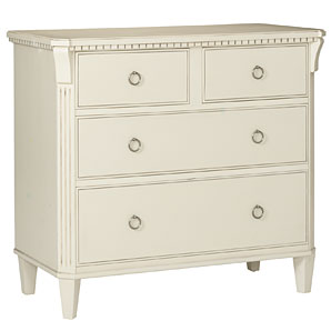 A distinctive chest with ornate detailing includin