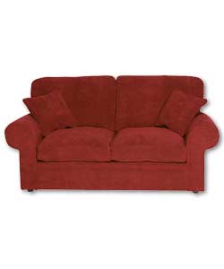 This classic scroll arm sofa is perfectly proporti