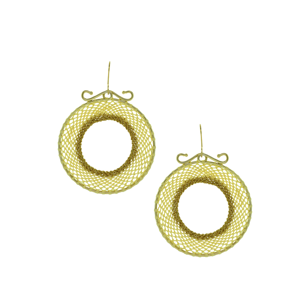 Unbranded Majorelle Earrings Yellow/ Gold