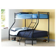 Unbranded Mika Triple Bunk Bed, Black