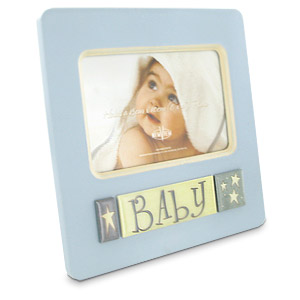 Unbranded New Baby Boy Tile Photo Frame