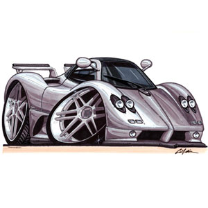 Pagani Zonda - Silver Kids T-shirt