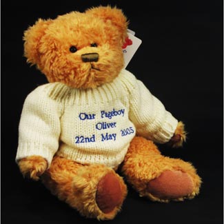 Page Boy Message Bear