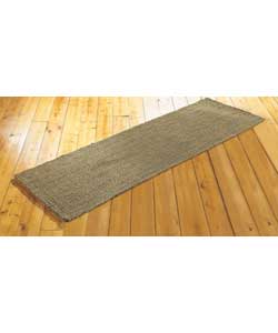 Modern contemporary hand spun jute runner.Non-slip