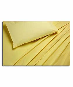 Plain-Dyed Yellow Single Sheet Set