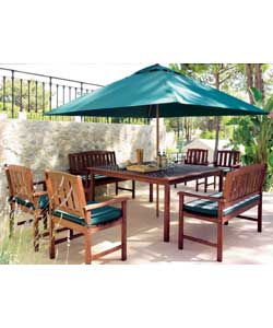 Sardinia Hardwood 8 Seater Patio Set