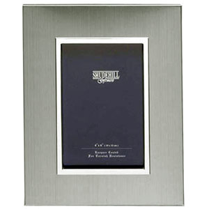 Unbranded Satin Silver decor Photo Frame