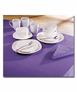 Square White 16 Piece Dinner Set