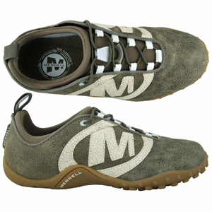 A trainer style casual from Merrell. Features air cushioned midsole and merrell sprint rubber outsol