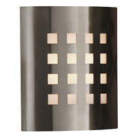 (H) 260 x (W) 225mm , Stylish flush Wall Lantern , Rust proof , Stainless steel finish , Opal