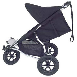 Urban Mountain Buggy Pushchair and Adaptor- Black