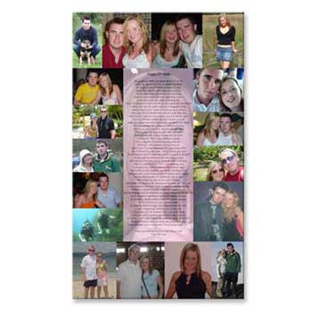 Unbranded Valentine` Day Canvas Photo Montage