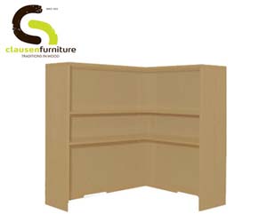 Unbranded Veneer corner desk hutches oak